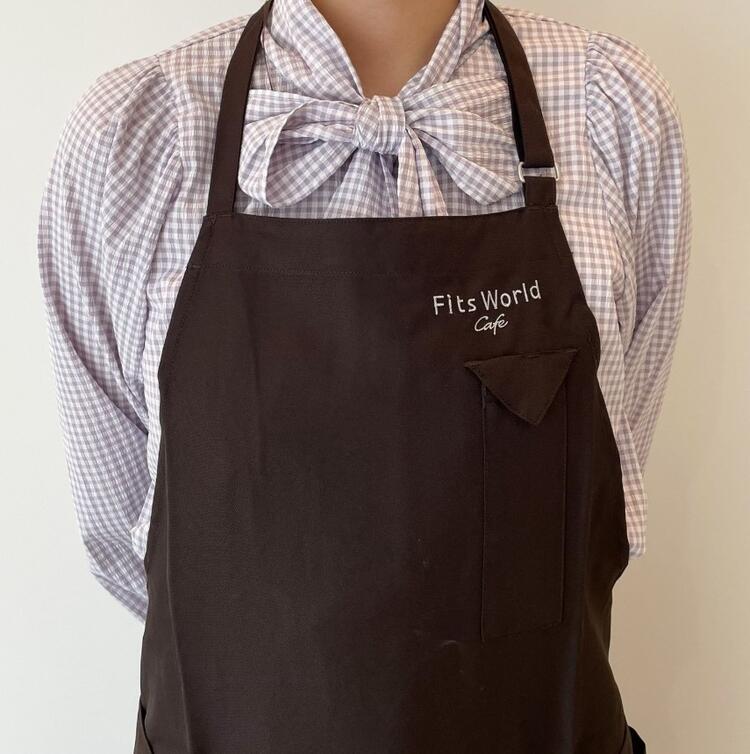 コーヒーカラーのエプロン♪