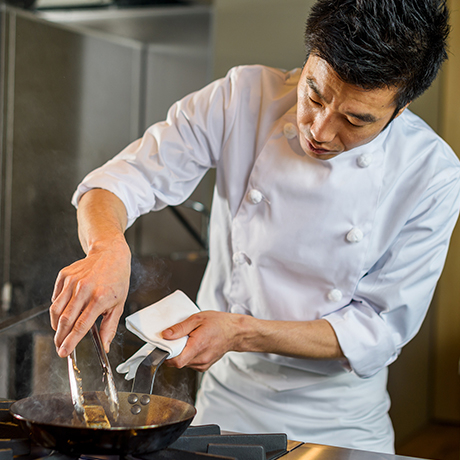 イタリアで修行を積んだ当店オーナーシェフ