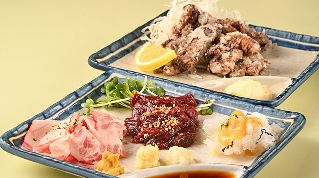 くじら刺し、ベーコンなど一品料理も豊富