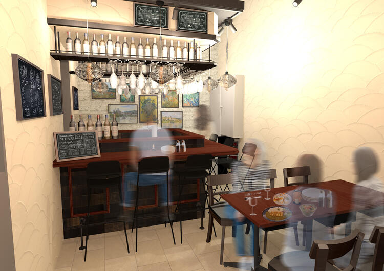 こじんまりとした落ち着いた店内