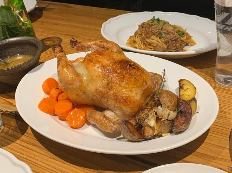 まかないでローストチキン！？