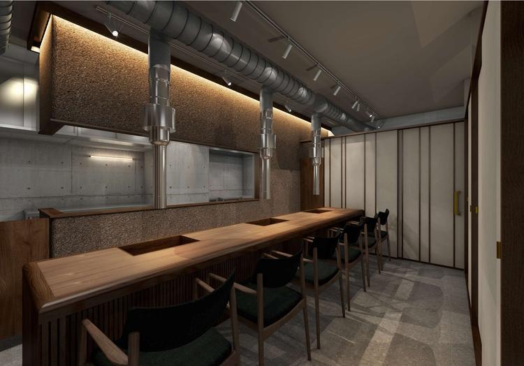 お客様へカウンター前からサーブが可能