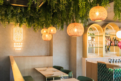 森の中にいるような、非日常的な空間◎