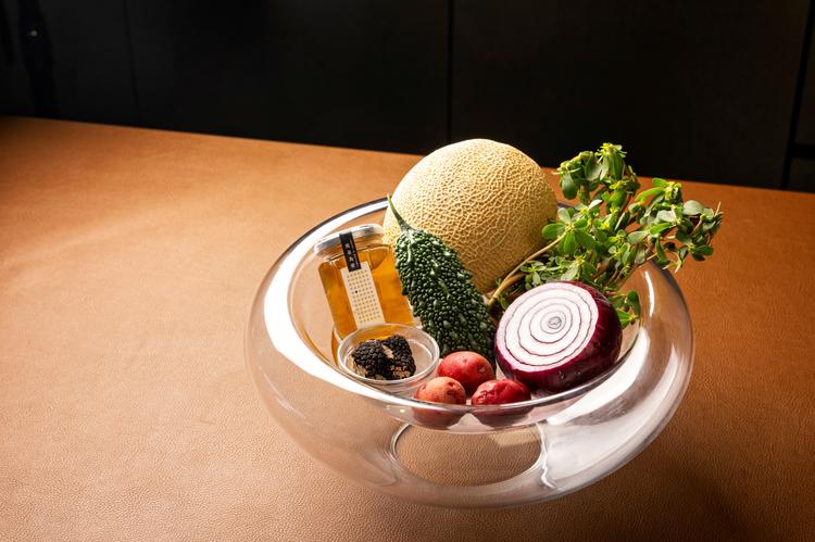 地元の素材を使ったフレンチを提供