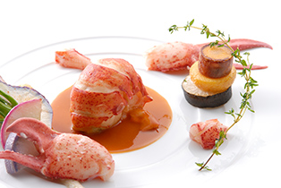 厳選された食材を使った一品