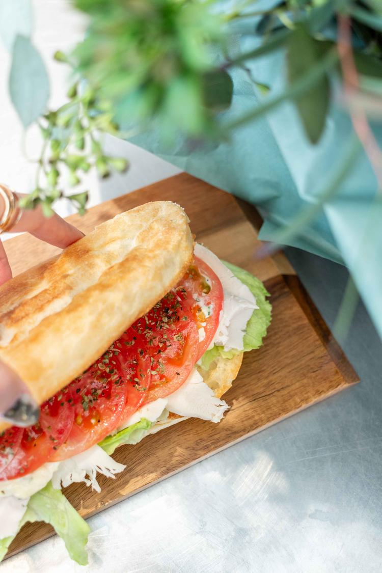 こだわりの食材を使用したサンド