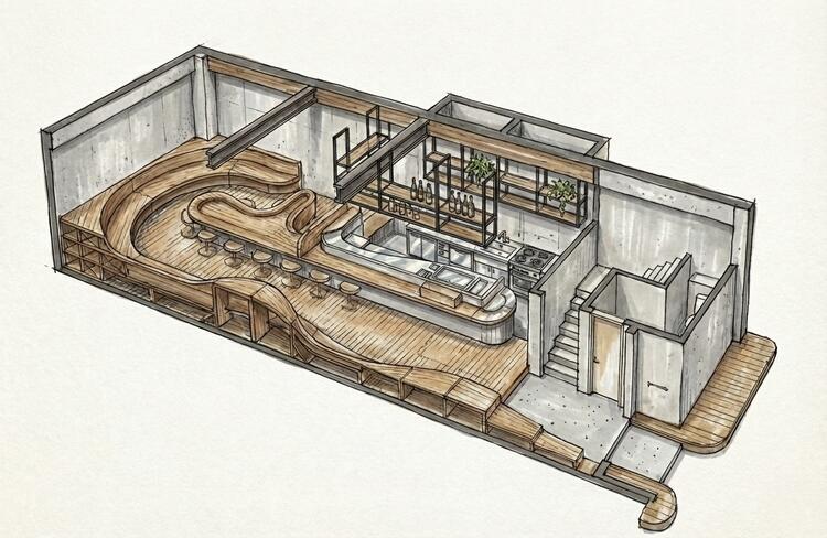 シームレスな内装設計※写真はイメージ