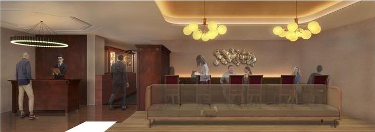 オールド上海をイメージしたメインホール