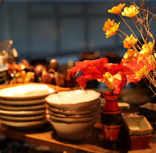 食器にもこだわります※既存店写真