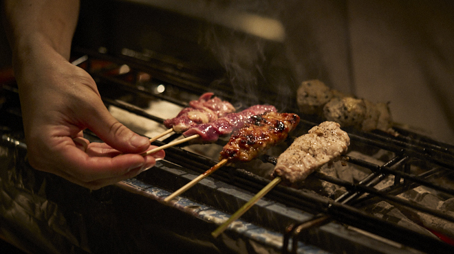 備長炭を使った本格的な焼鳥