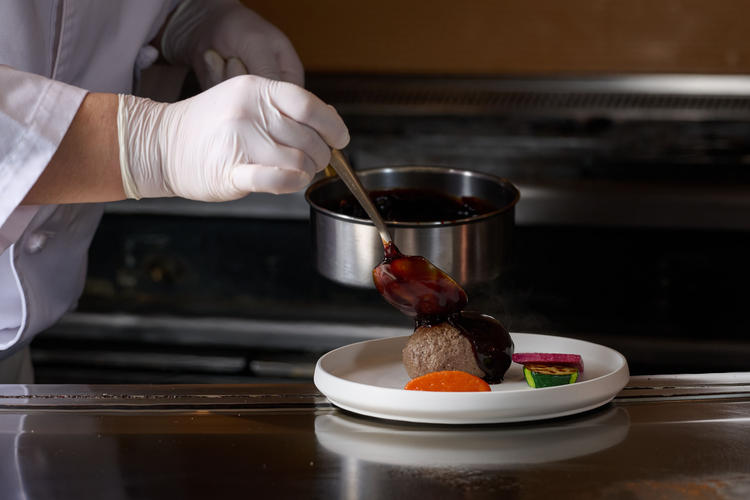 ahillの名物はハンバーグステーキ