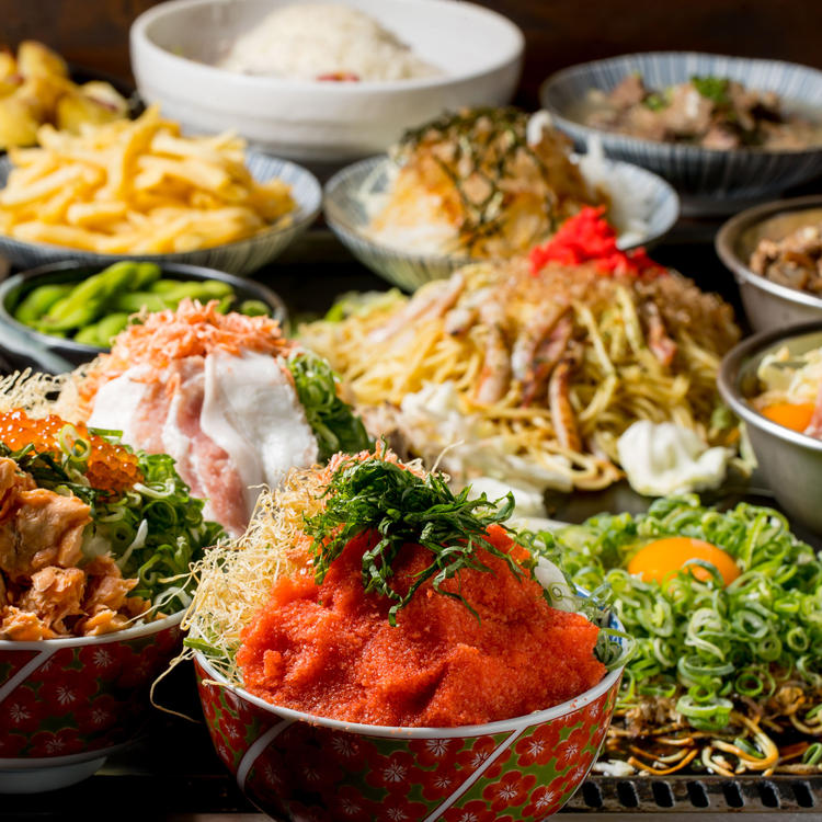 もんじゃ焼きも人気