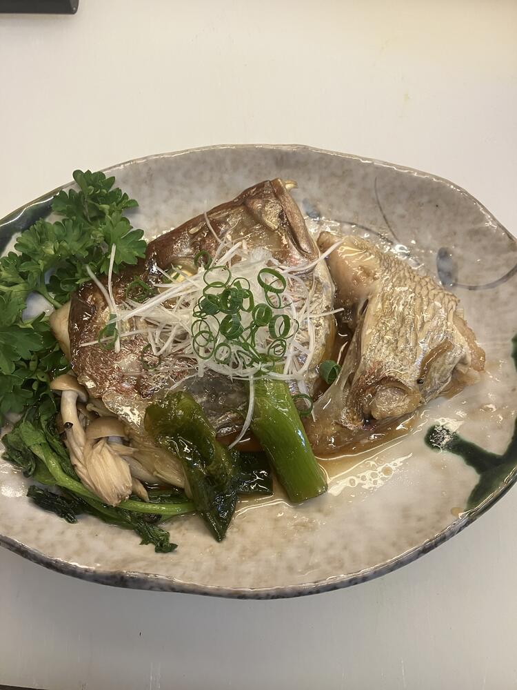 真鯛カマ煮付け