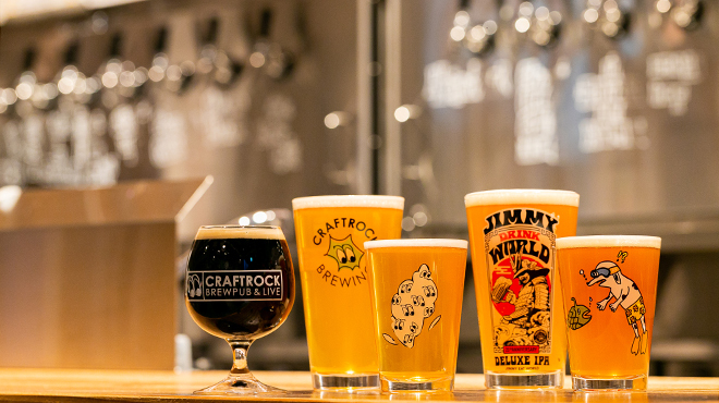 自社で醸造したビールも提供してます♪