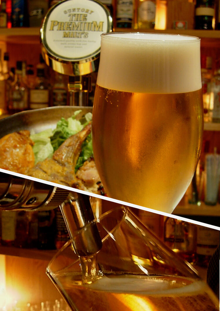 生ビールとインド料理が合うんです。