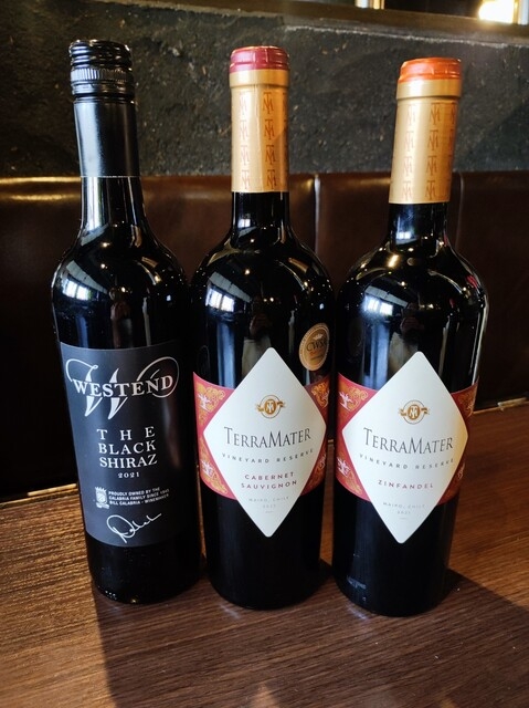 ワインにもこだわっています