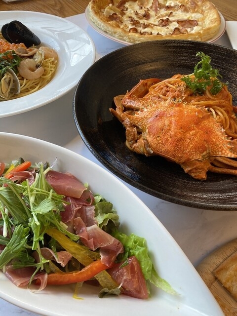 パスタなど種類豊富なラインナップ◎