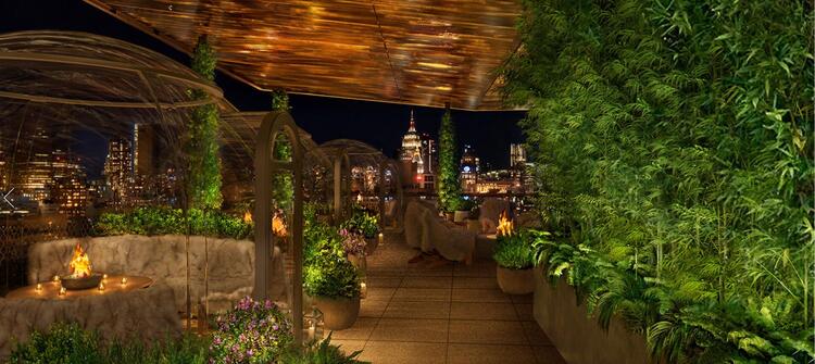 100㎡を超えるテラス