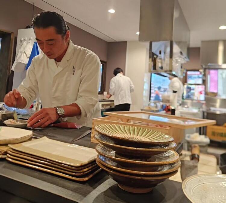 お客様の目の前で調理！
