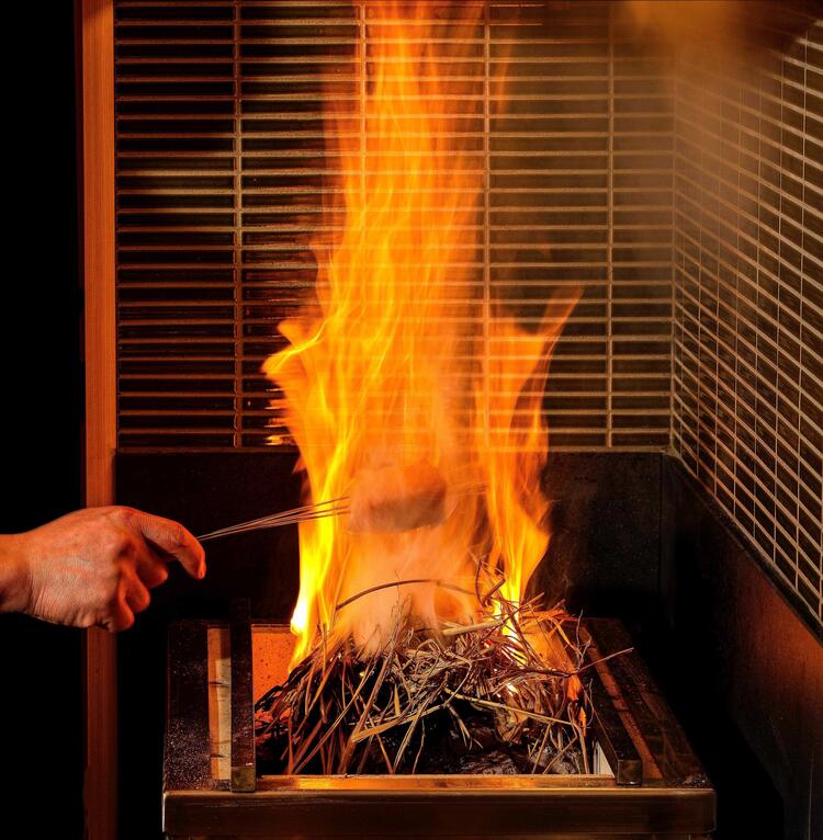 「わら焼き」も当店自慢の一品