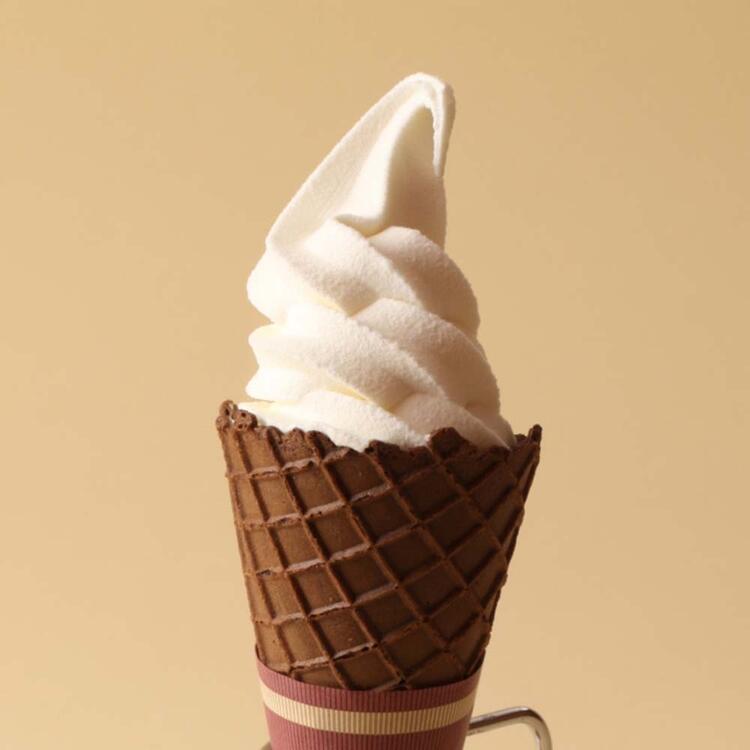 牛乳本来の味わいが楽しめるソフトクリーム