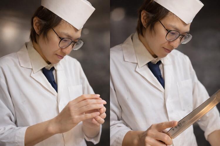 専門学校卒業後、捌き・握りを修業中◎