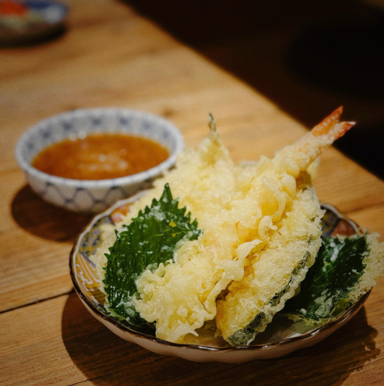 貝出汁を使用した天ぷらもこだわり