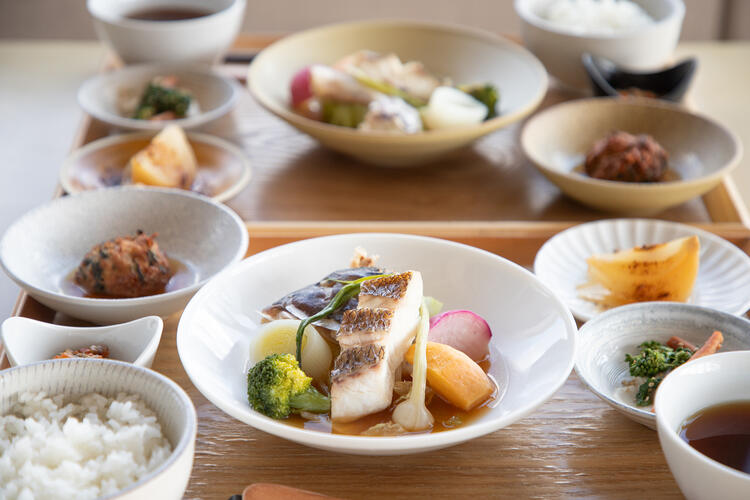 地元食材を使ったお食事を◎