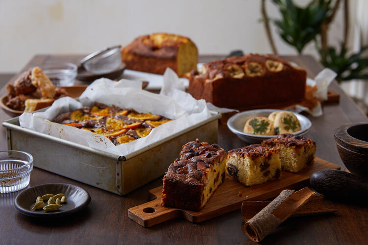 自家製焼き菓子も店内で焼いてます