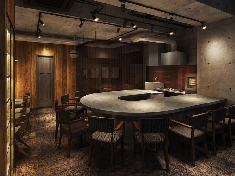 開けたカウンター席もお店の魅力！