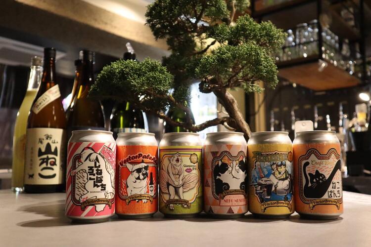 自社クラフトビール常時8種類以上