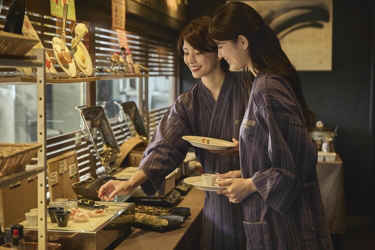 バラエティー豊かな朝食