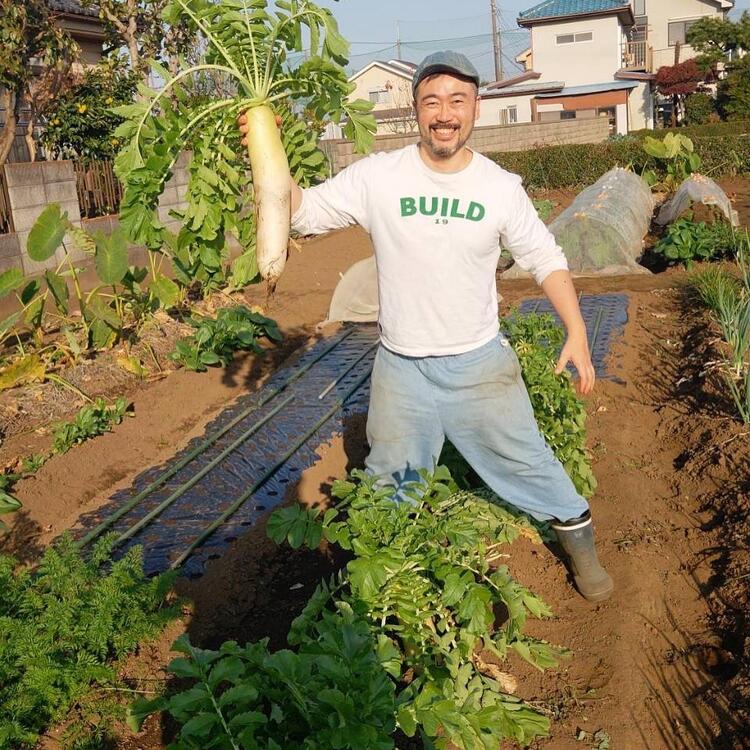 シェフの実家の農園で栽培した野菜を使用◎