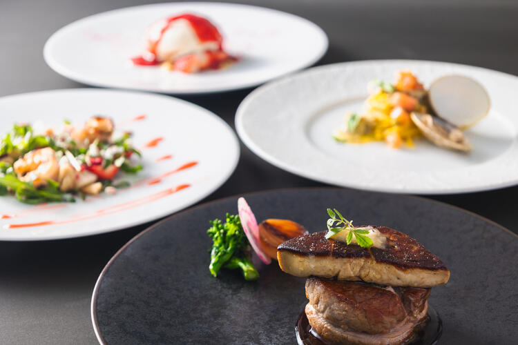 季節ごとに旬の食材をコースでアレンジ