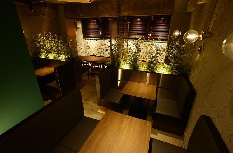 ライブ感のあるオープンキッチン