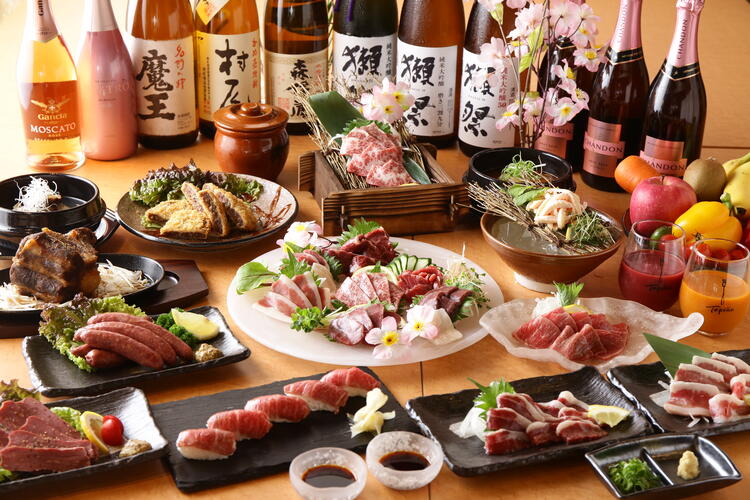 本場熊本の極上馬肉料理