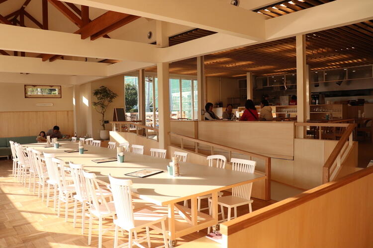 店内は開放感たっぷり★