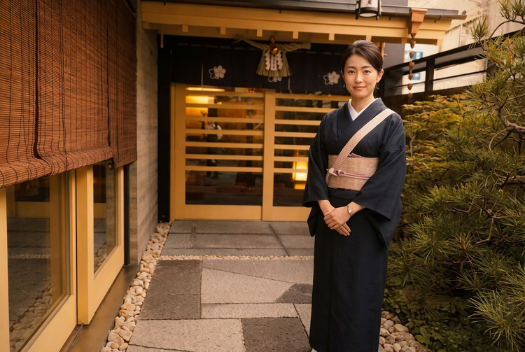 着物での接客をお願いします◎