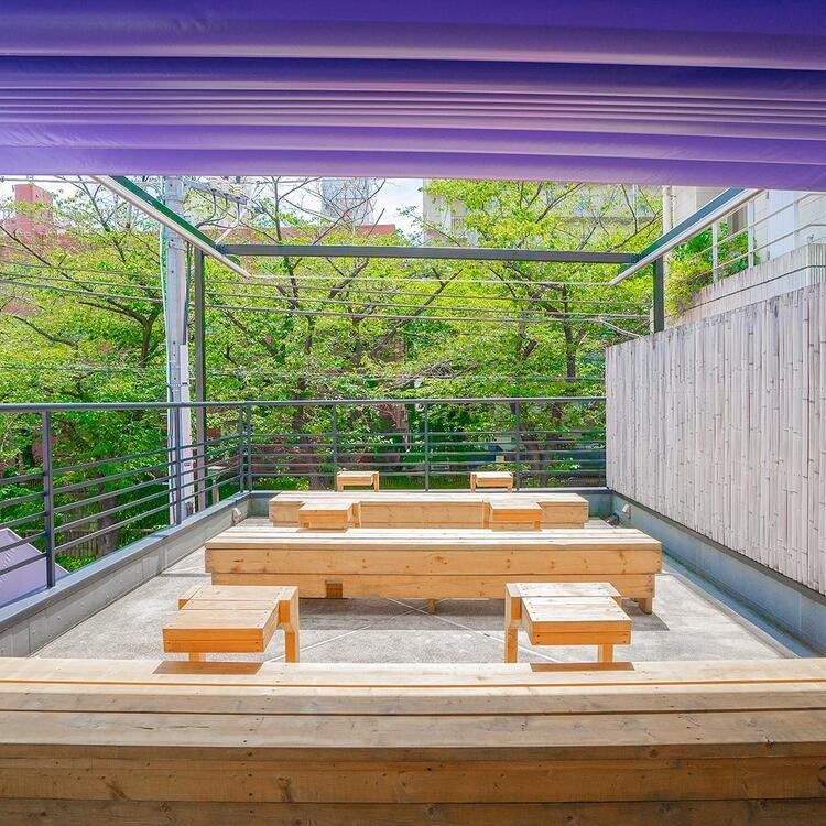 人気のテラス席は開放感抜群◎