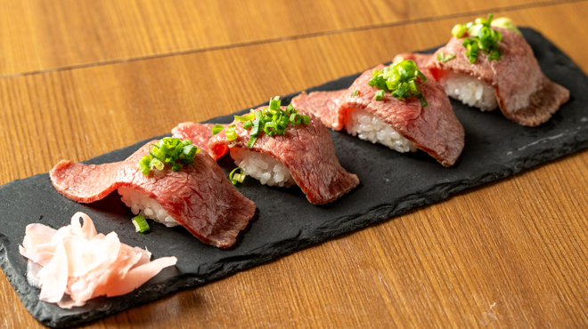 大人気の飛騨牛肉寿司♪