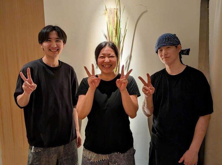 インタビューに登場の3人！お店の顔です☆