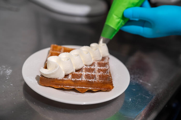 ベルギーブランドらしくワッフルも★