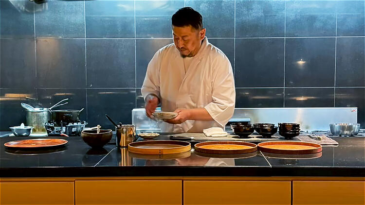 Au kurokawa内の日本料理店