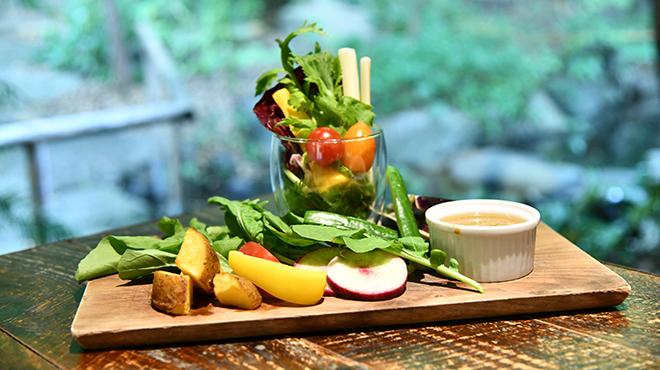 湘南エリアで採れた新鮮な食材を使用◎