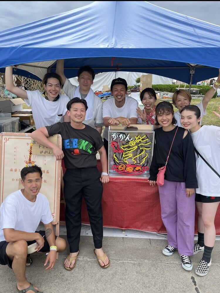 音楽フェス森道市場で出店風景