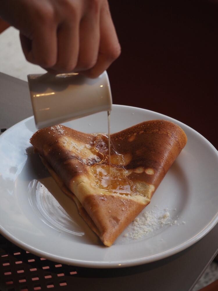 シンプルなクレープが味の基本