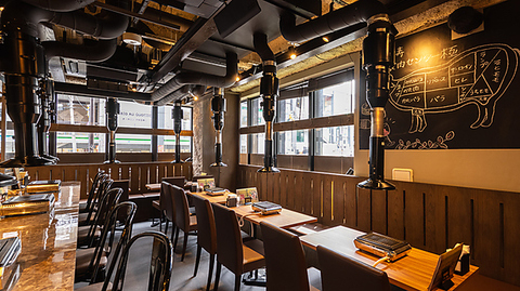 恵比寿店はビジネス街らしくお洒落な内装☆