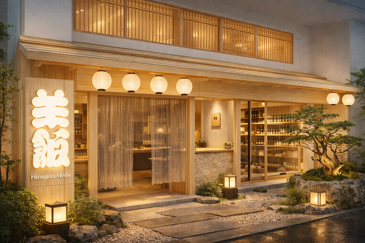 白木基調の新店です