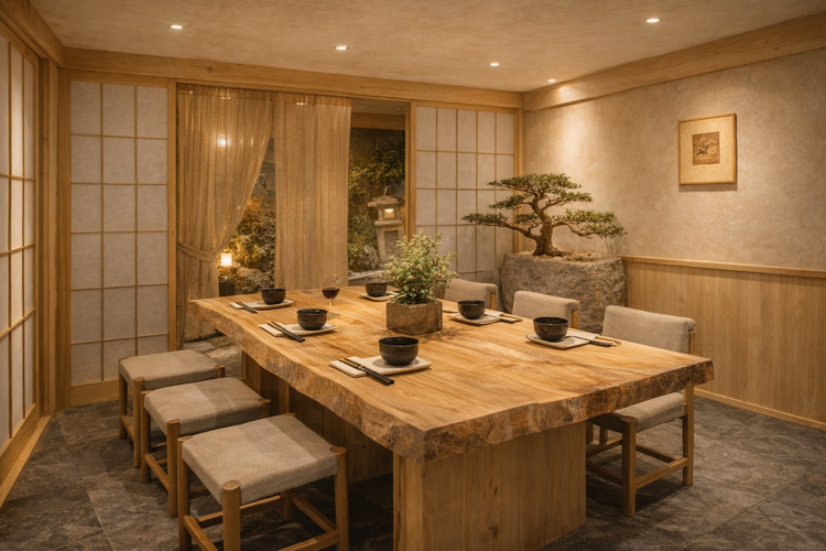 落ち着いた客席構成です