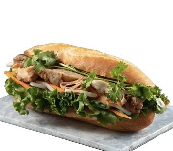 自家製パンのバインミーはボリューム満点！